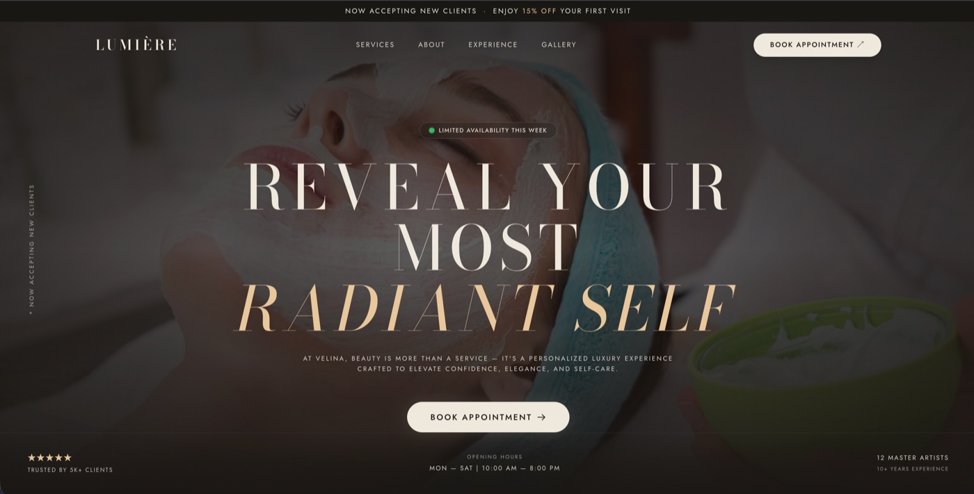 Bloom Hair Studio, a Tampa salon site design by Skylift